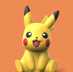 Pikachu sentado